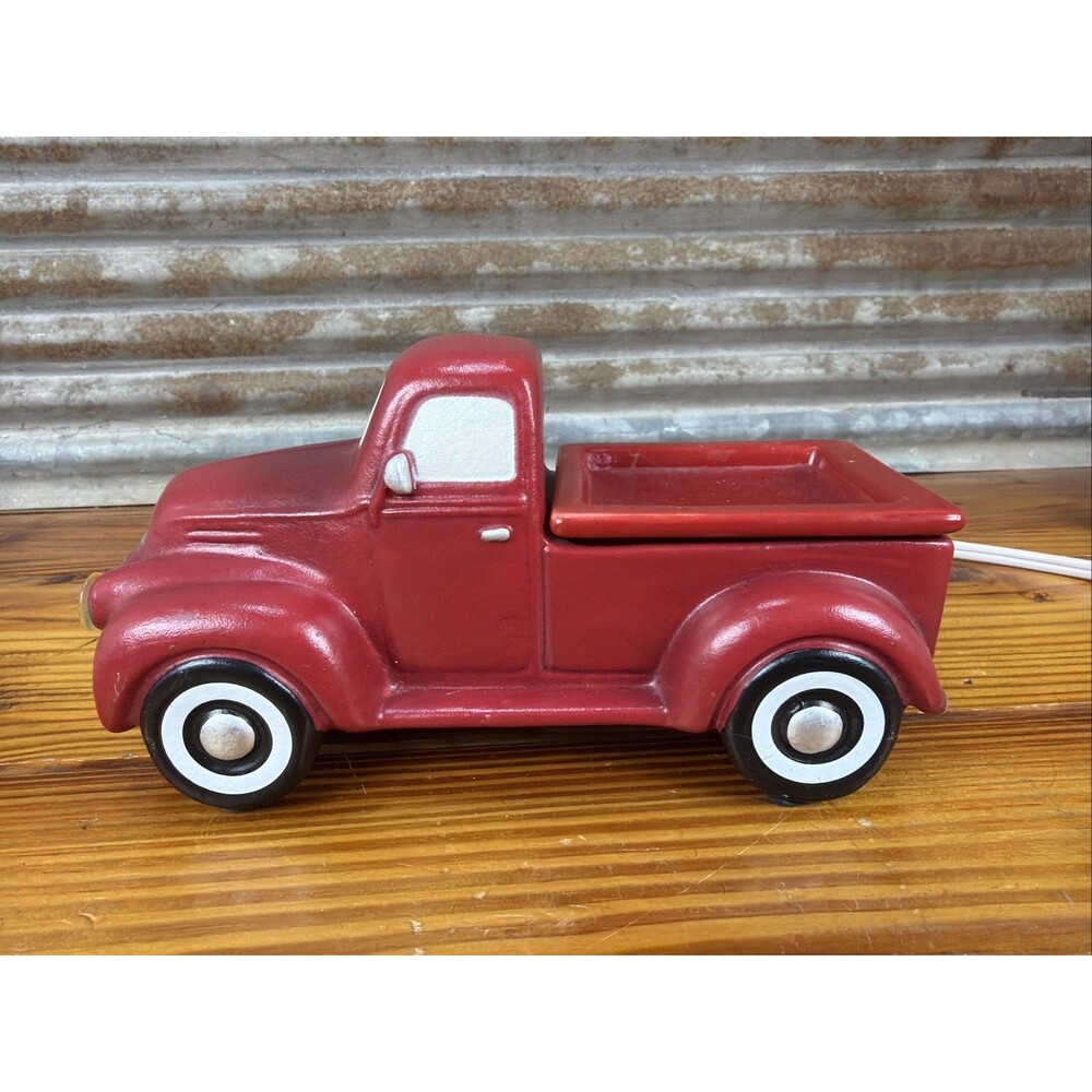 Intertek Red Truck Electric Wax Warmer Hot Plate Tart Warmer Headlights light up